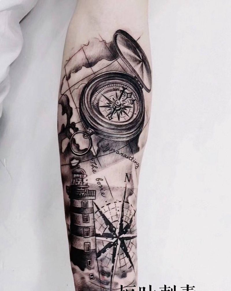 航海纹身图片