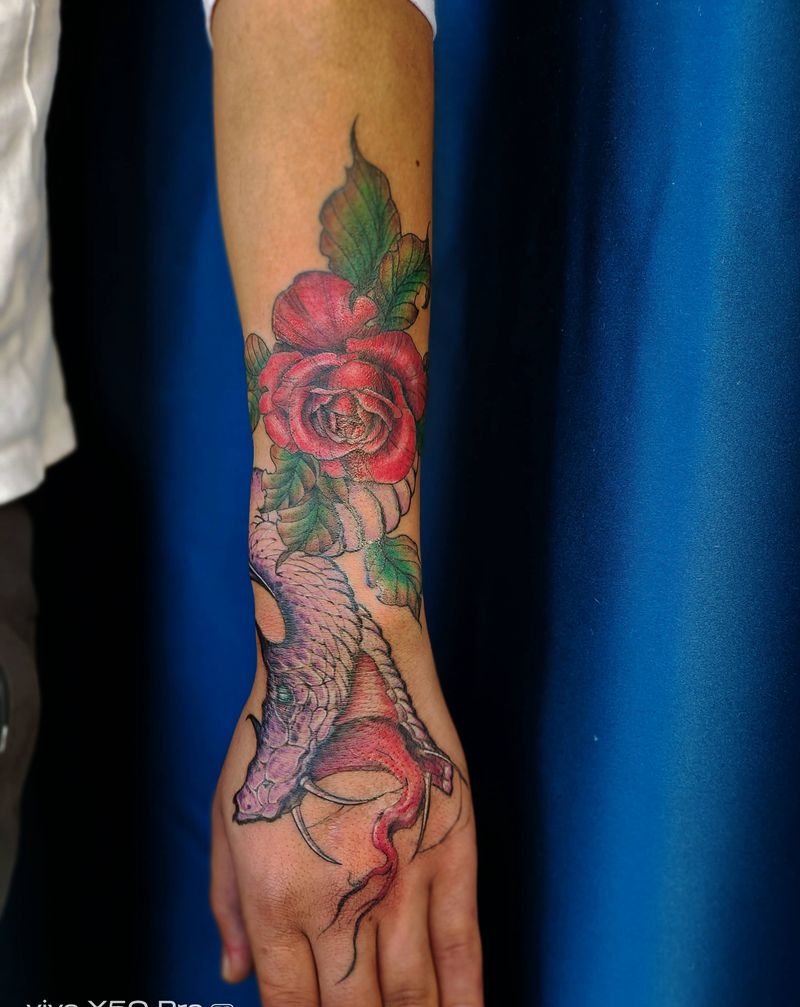 第二条纹身图片_手臂欧美写实New School纹身图案