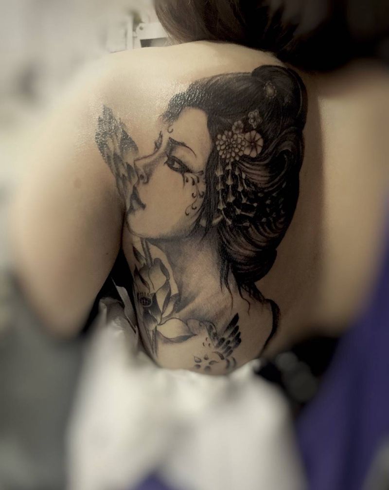 遮盖，不容易呀，麻药都不管用了，疼纹身图片