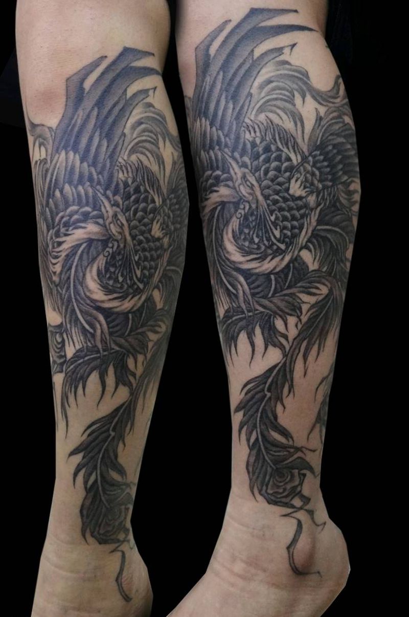 罗龙刺青作品纹身图片_成品纹身图案