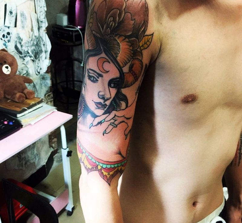 台湾客人纹身图片