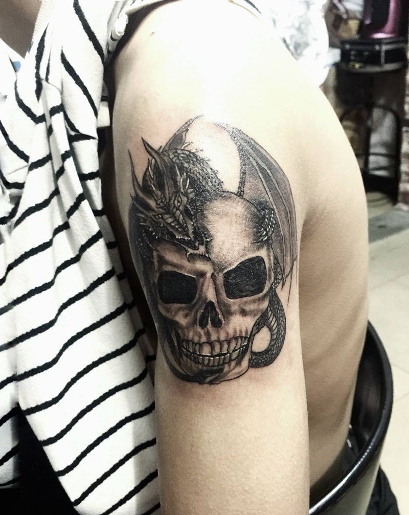 老铁给力，说不疼纹身图片