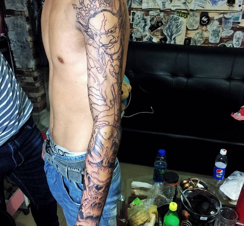 花臂纹身图片