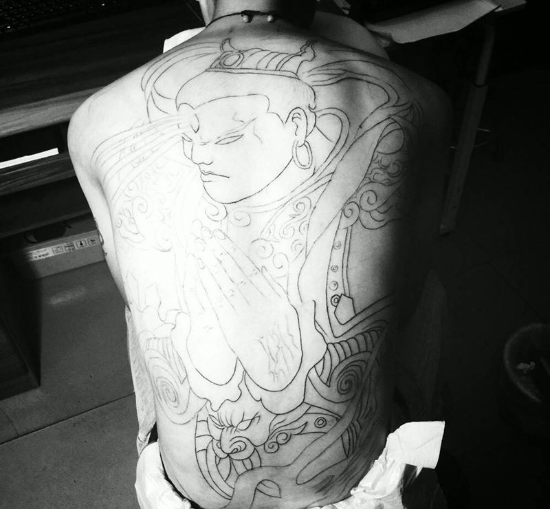 二郎神纹身图片