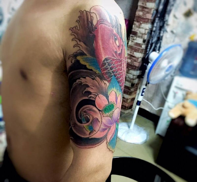 一口气纹完,这就是毅力纹身图片