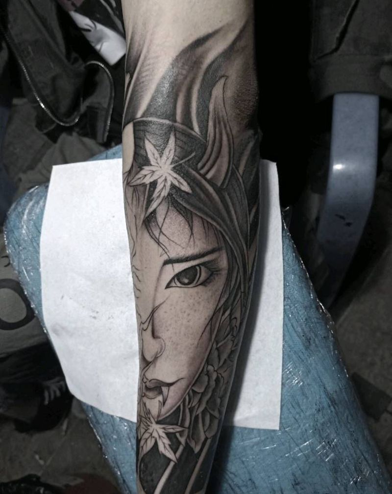 小臂纹身图片_手臂新传统纹身图案