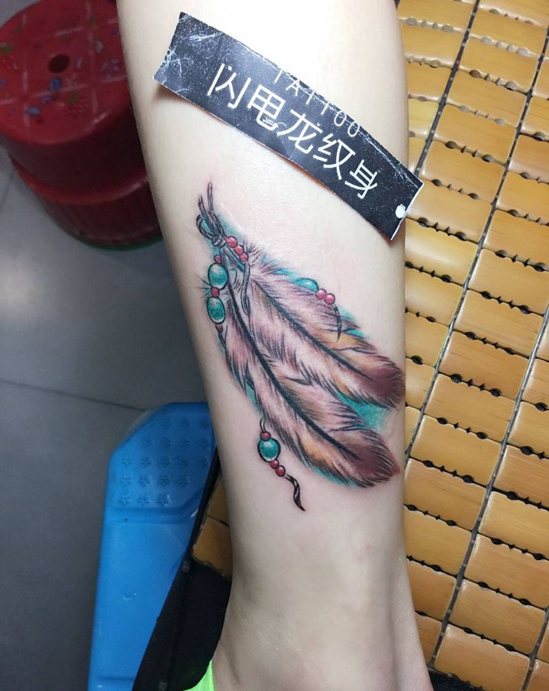 羽毛纹身图片
