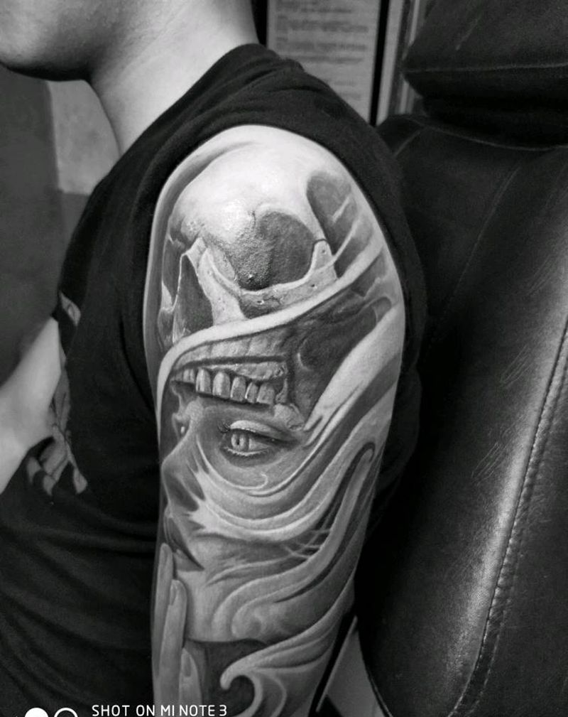 欧美风格纹身图片_手臂欧美写实纹身图案