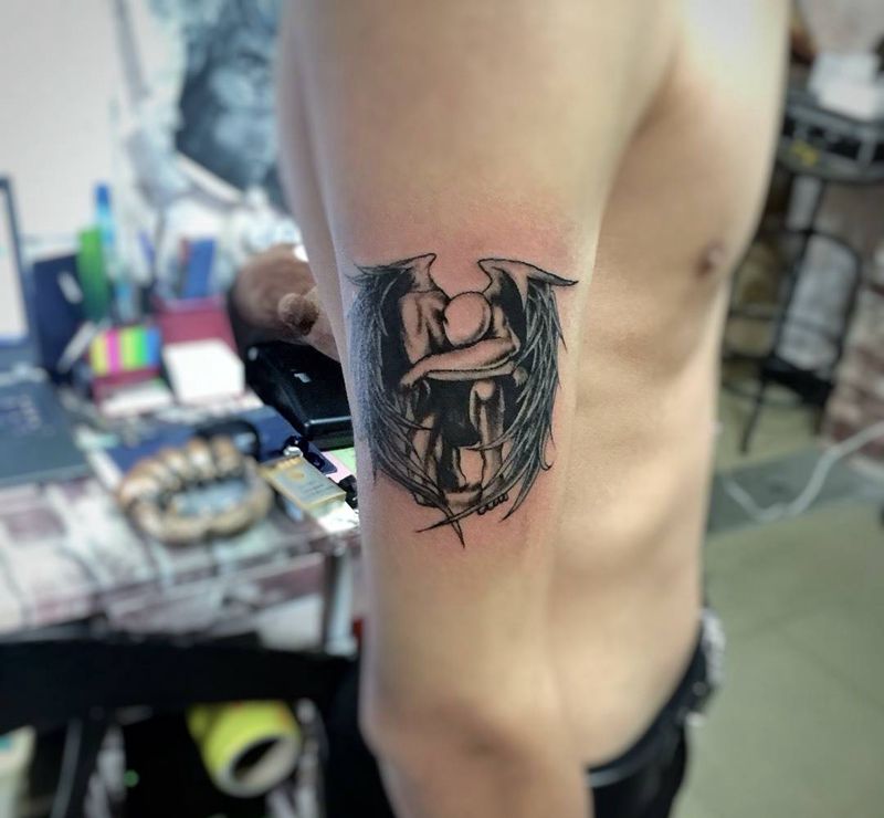 隔壁很多店的纹身我都承包了纹身图片