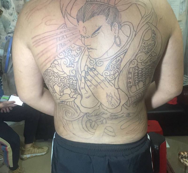 二郎神纹身图片