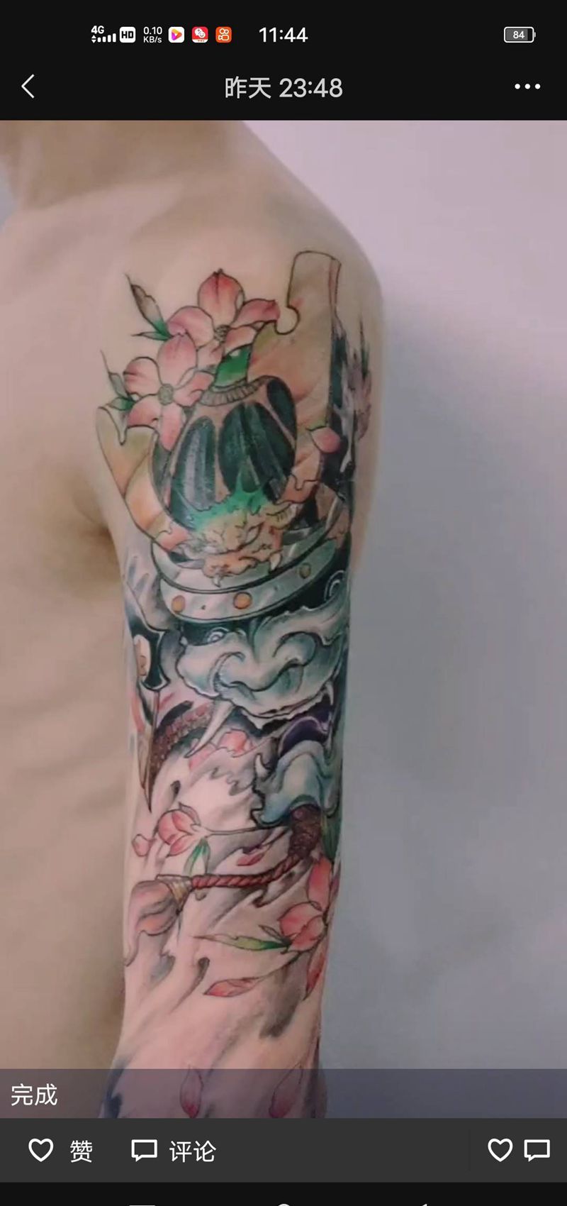 武士纹身图片_手臂新传统纹身图案