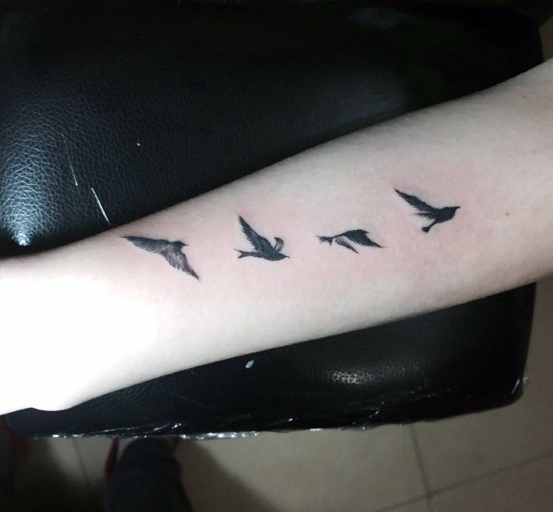 小鸟纹身图片