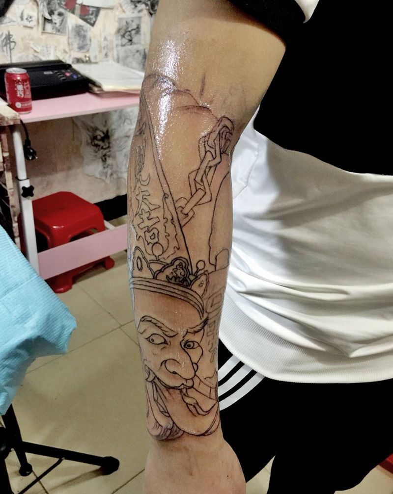 无常,一个小时纹身图片