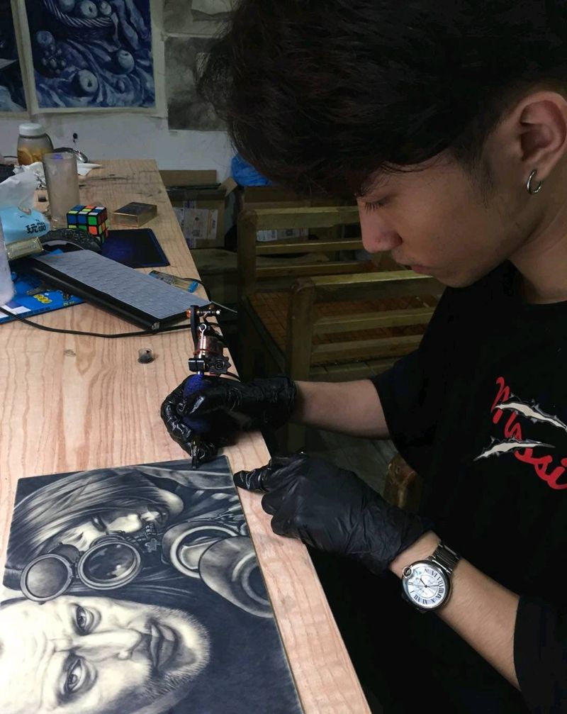 学生作品纹身图片
