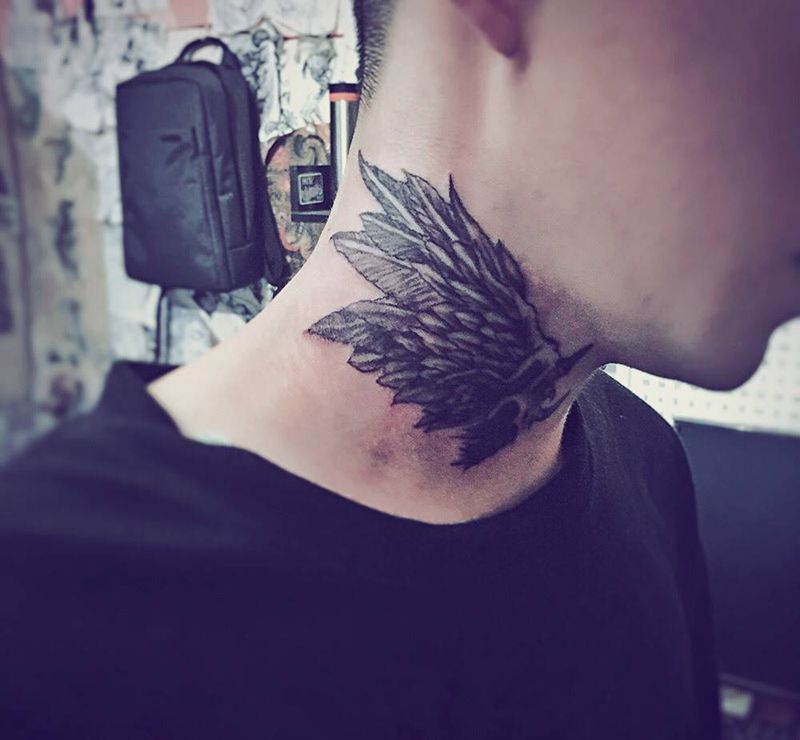 翅膀纹身图片