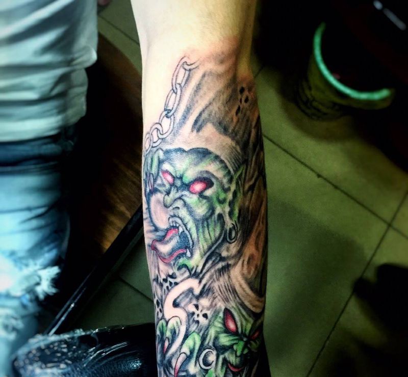 黑白无常,你知道有什么寓意吗纹身图片