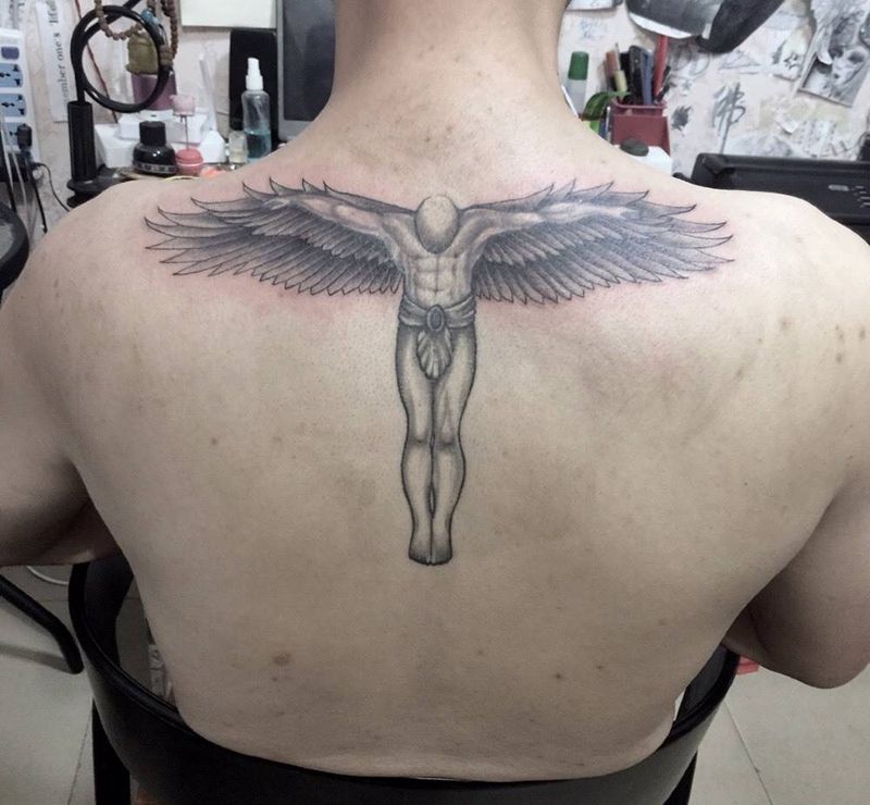 天使纹身图片