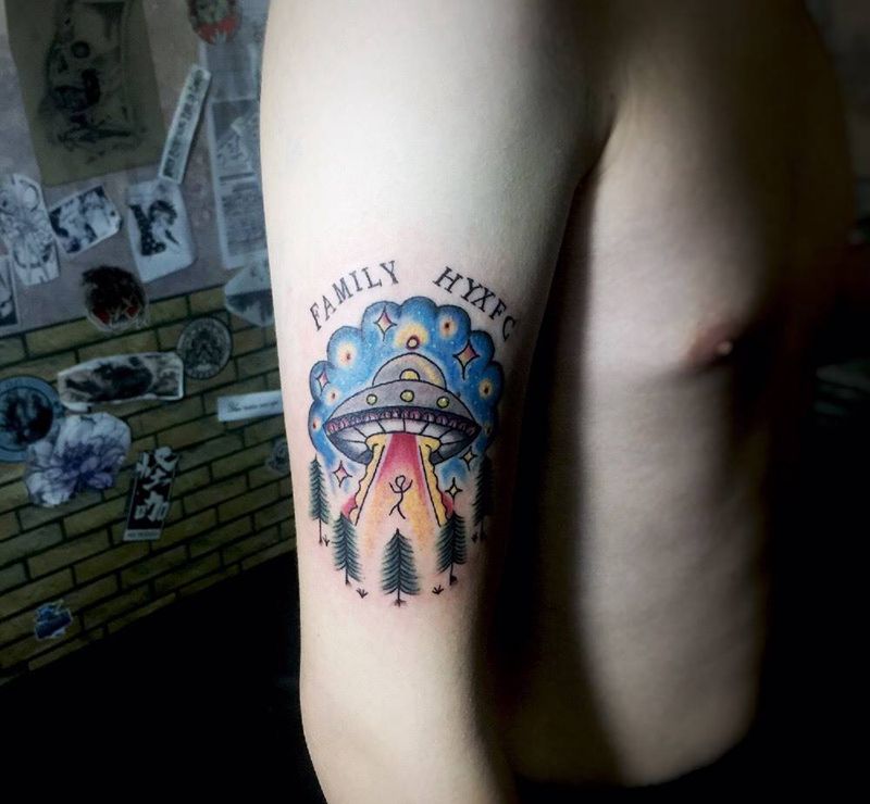 老客户又来纹身了,作为懂得感恩的纹身师纹身图片