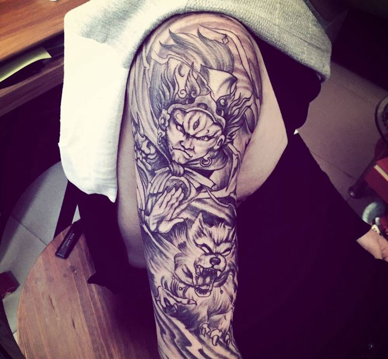 二郎神纹身图片