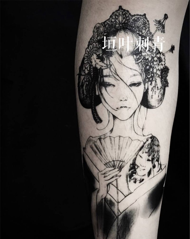 罂粟鬼母纹身图片