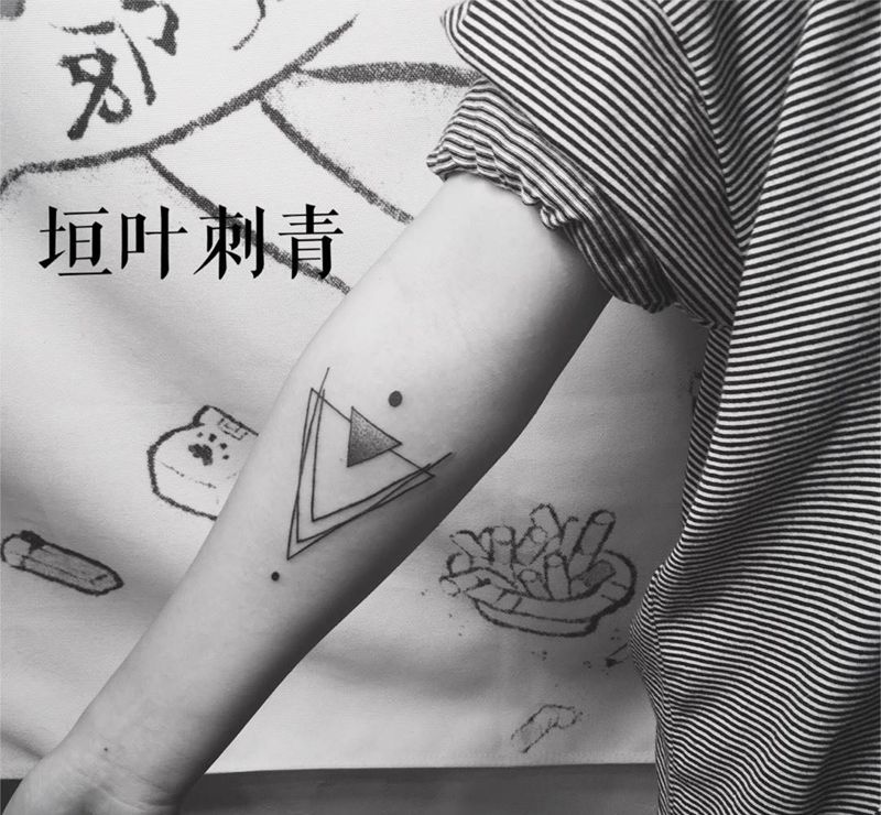 几何体纹身图片