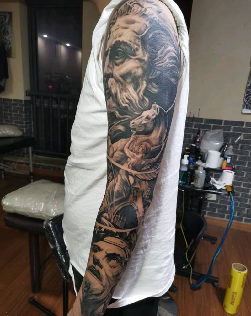 -纹身图片_手臂欧美写实纹身图案