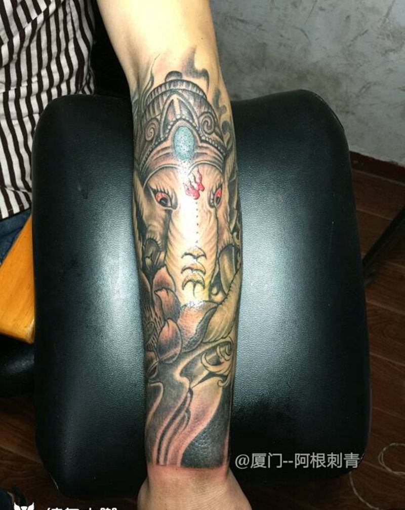 象神纹身图片