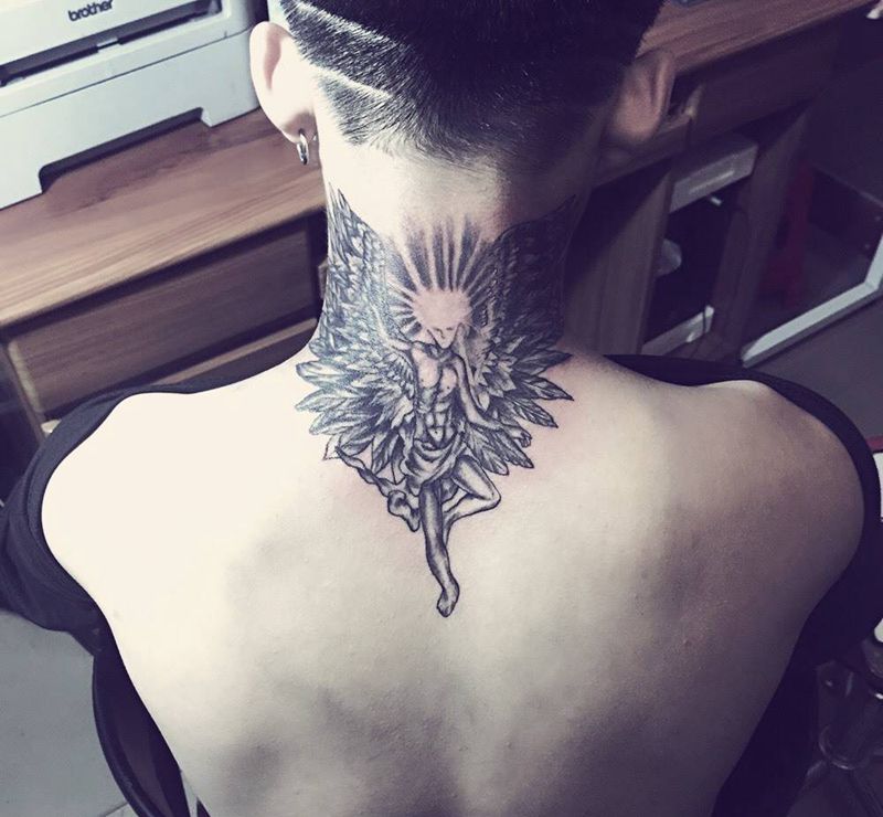 天使纹身图片