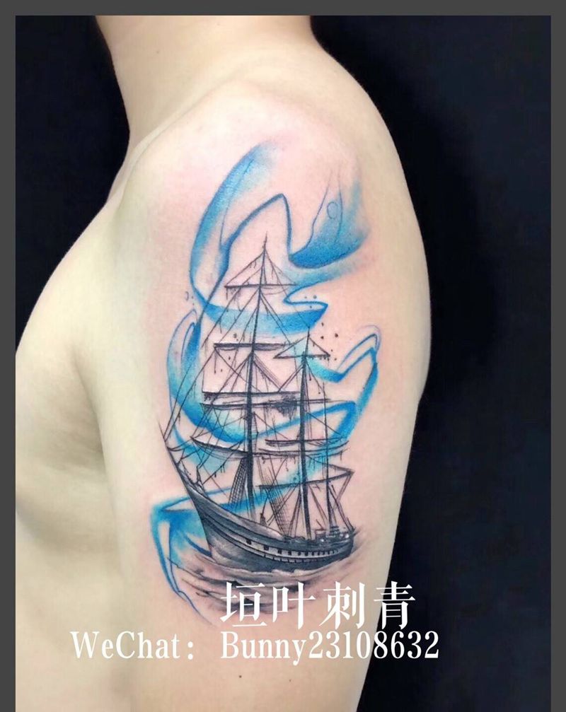 ⛵️纹身图片