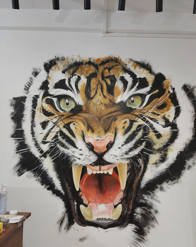 墙画纹身图片_欧美写实纹身图案