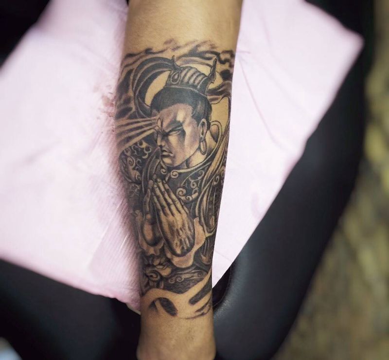 二郎神纹身图片