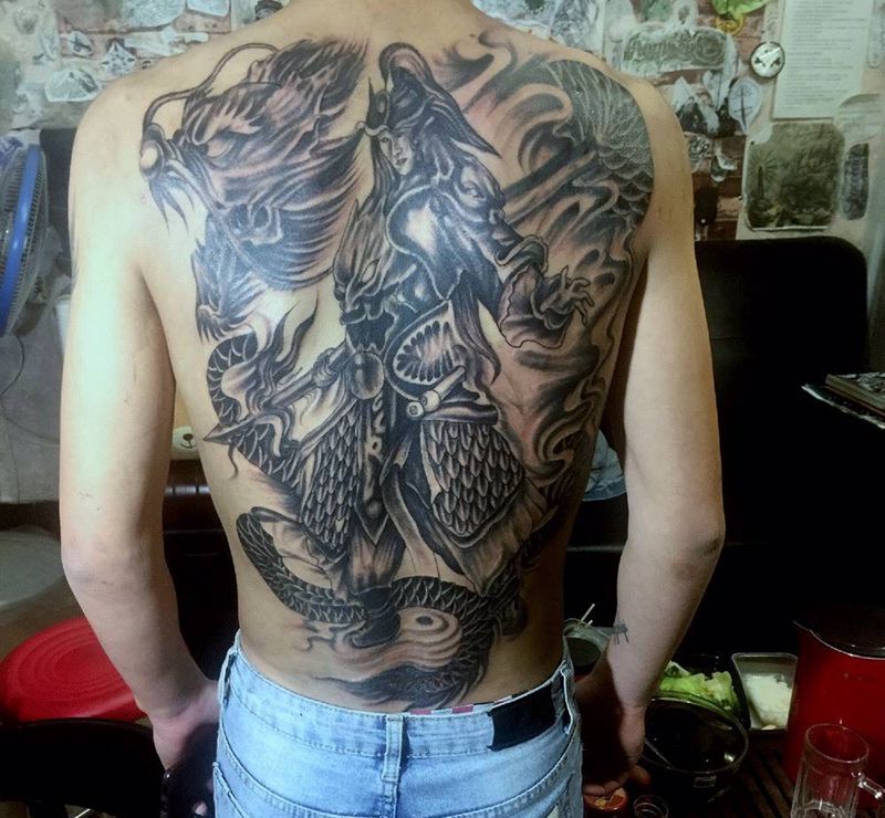 二郎神纹身图片