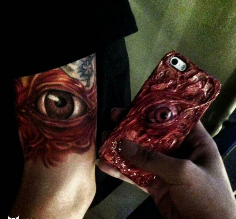 买家秀纹身图片_手臂欧美写实人物鬼神原创纹身图案