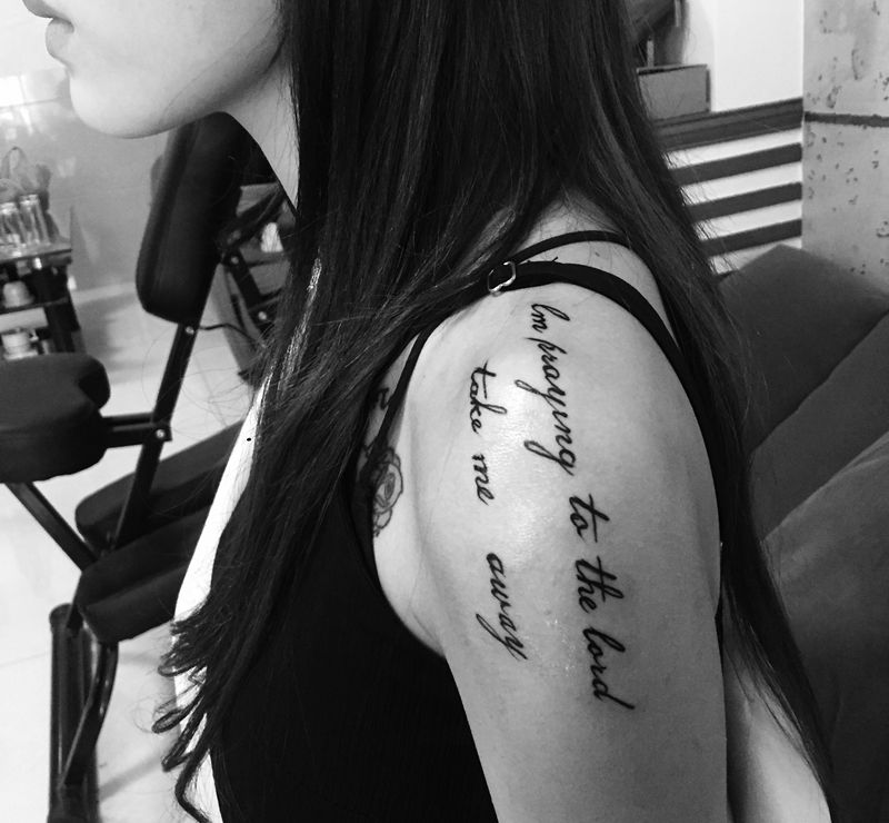 英文纹身图片_花体字纹身图案