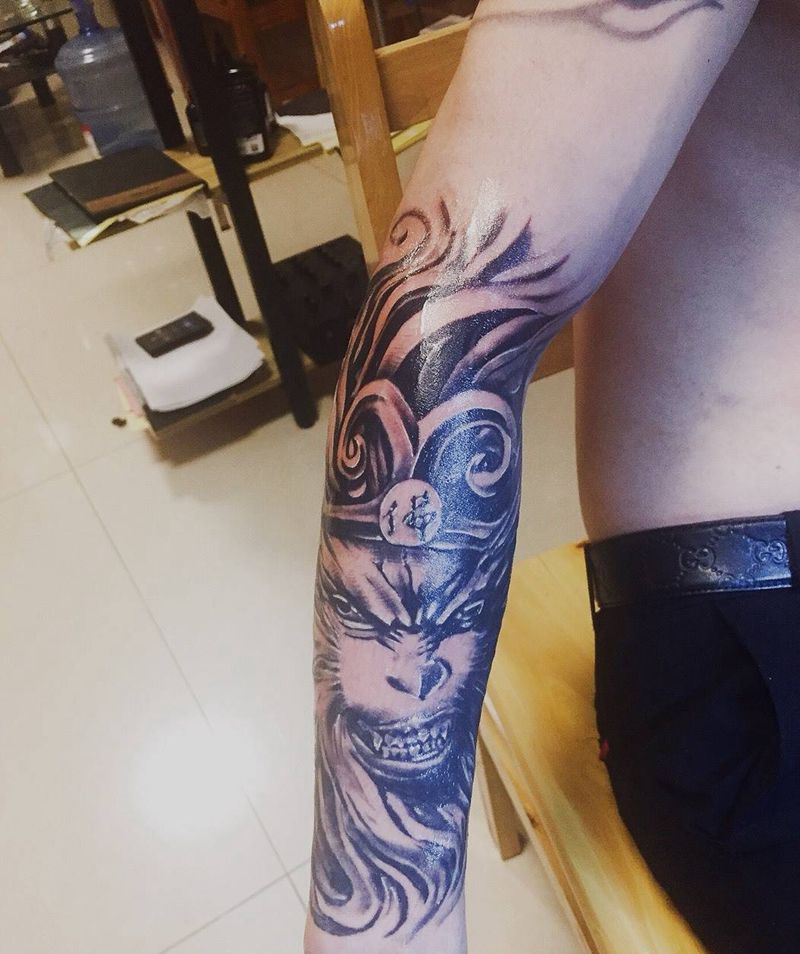 猴子，纹身图片