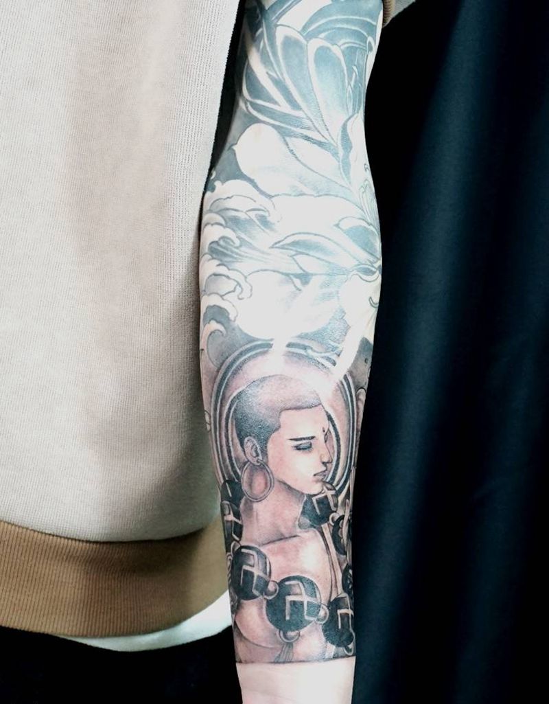 。纹身图片_手臂手部新传统纹身图案