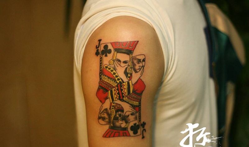 草花J纹身图片_手臂腿部欧美清新几何人物植物成品手稿插画纹身图案