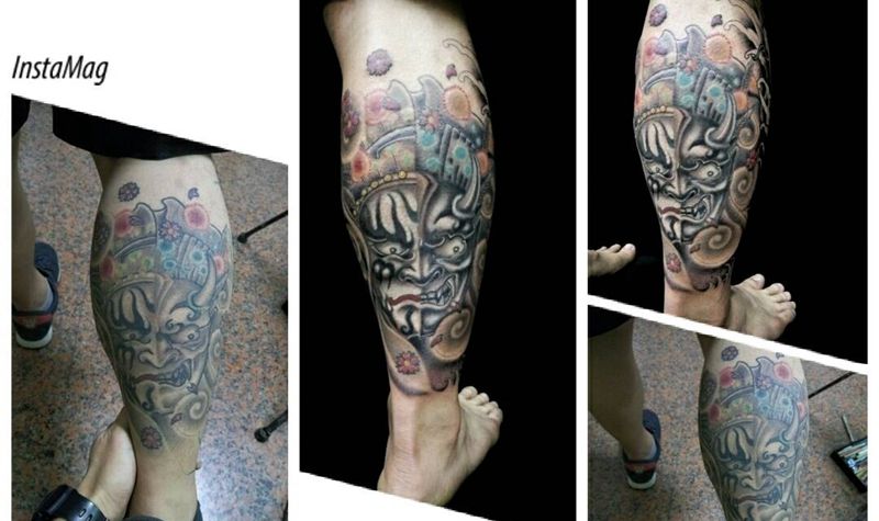 八家将纹身修改纹身图片_肩部背部手臂腿部欧美传统习俗肖像人物鬼神纹身图案