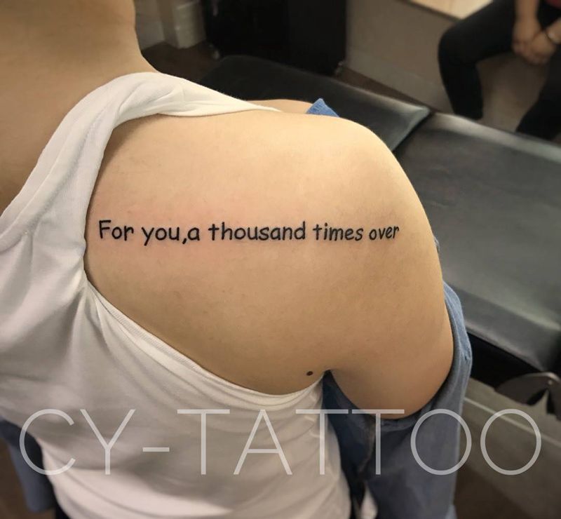 英文泰文纹身纹身图片_原创字符几何欧美清新手臂肩部成品腿部纹身图案