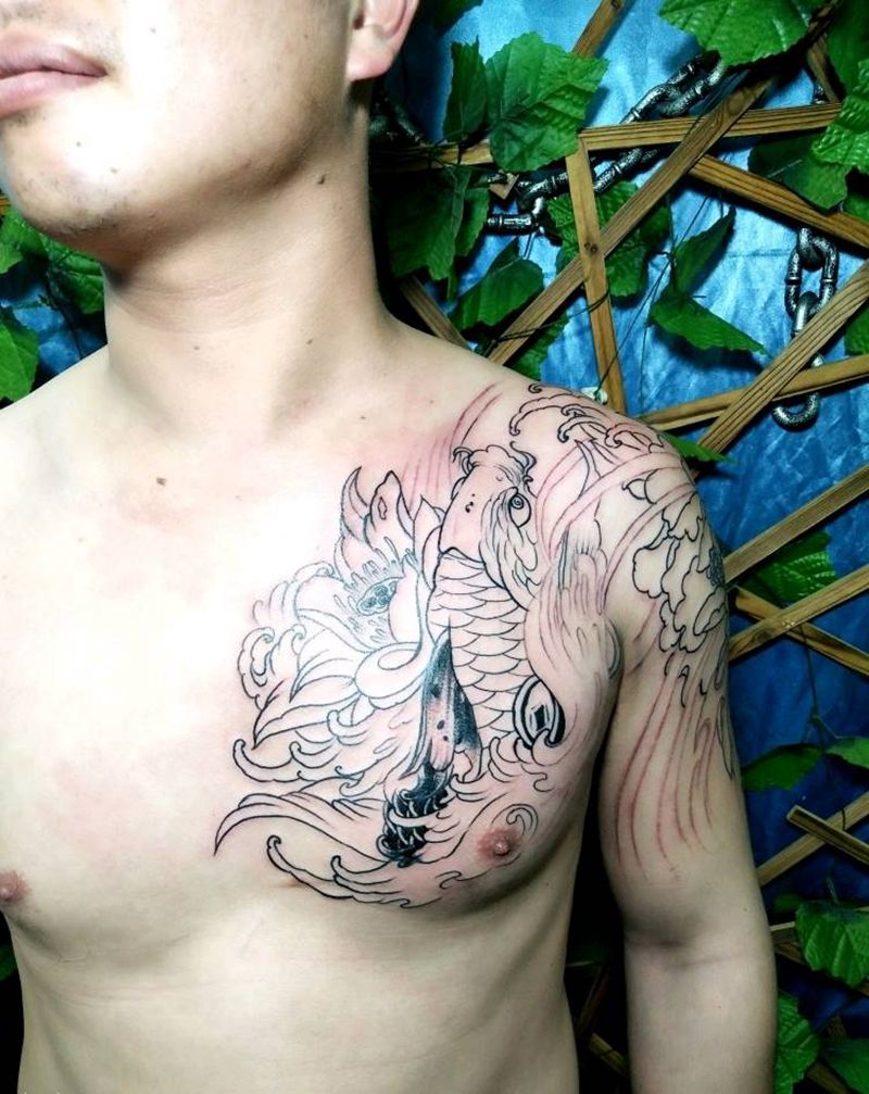 打雾待续纹身图片