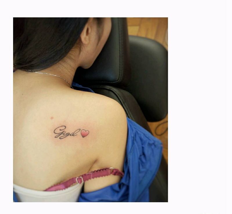 小清新与疤痕旧纹身遮盖纹身图片_肩部腰部背部欧美清新字符动物静物原创成品纹身图案