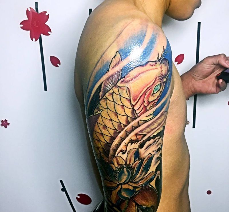 分次做鲤鱼纹身图片