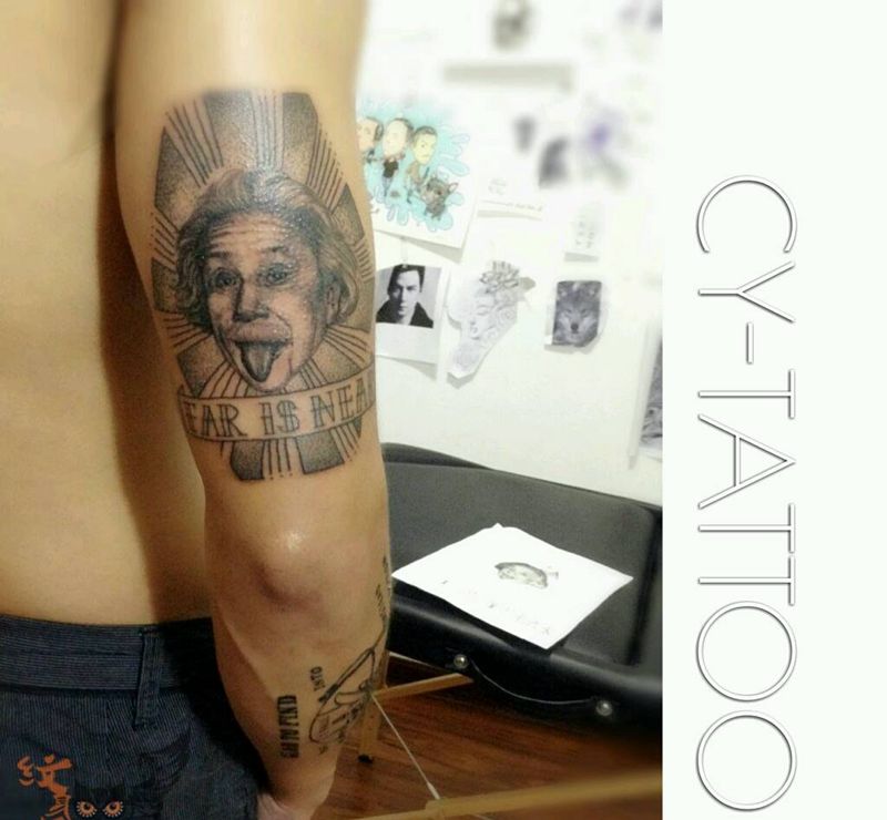 爱因斯坦纹身图片