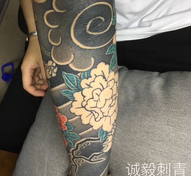 老传统特写纹身图片_原创习俗传统手臂纹身图案