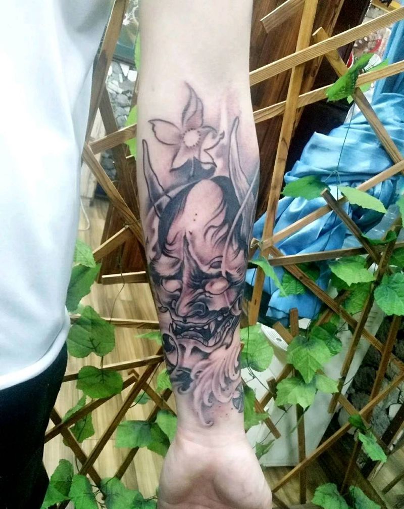 般若纹身纹身图片_手臂手部新传统纹身图案