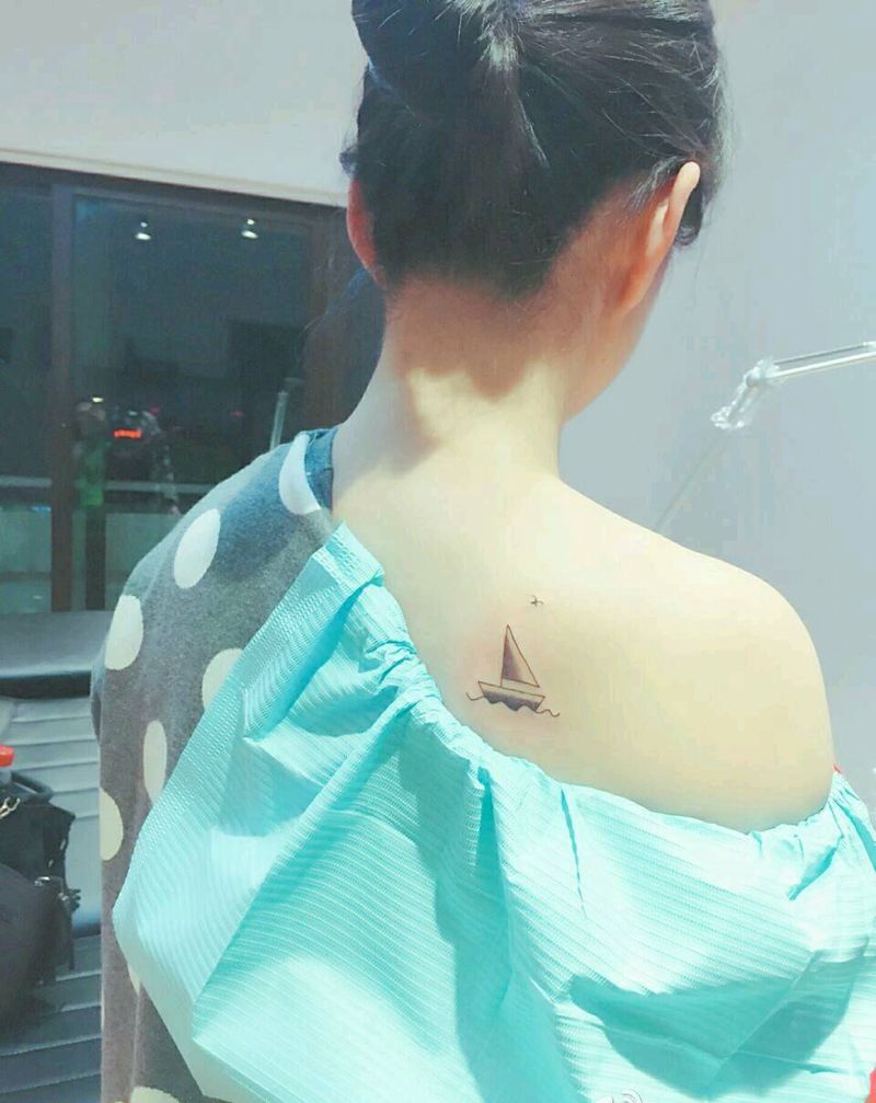 小清新纹身图片_欧美清新几何成品纹身图案