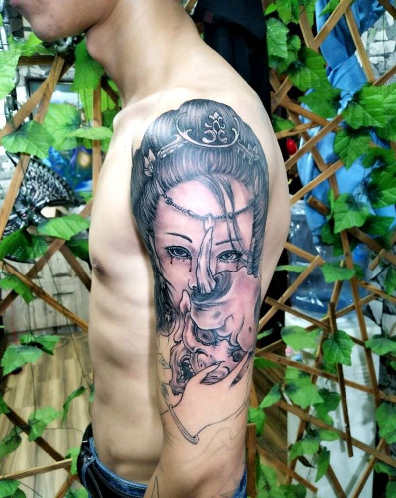 花臂待续纹身图片