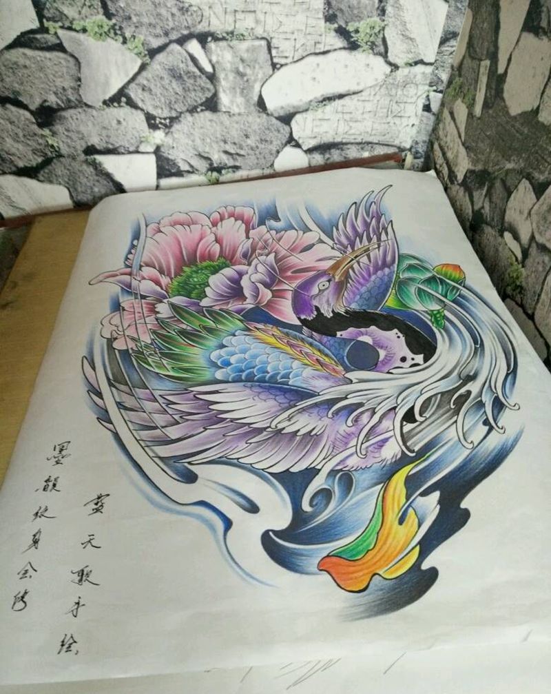 手绘作品纹身图片