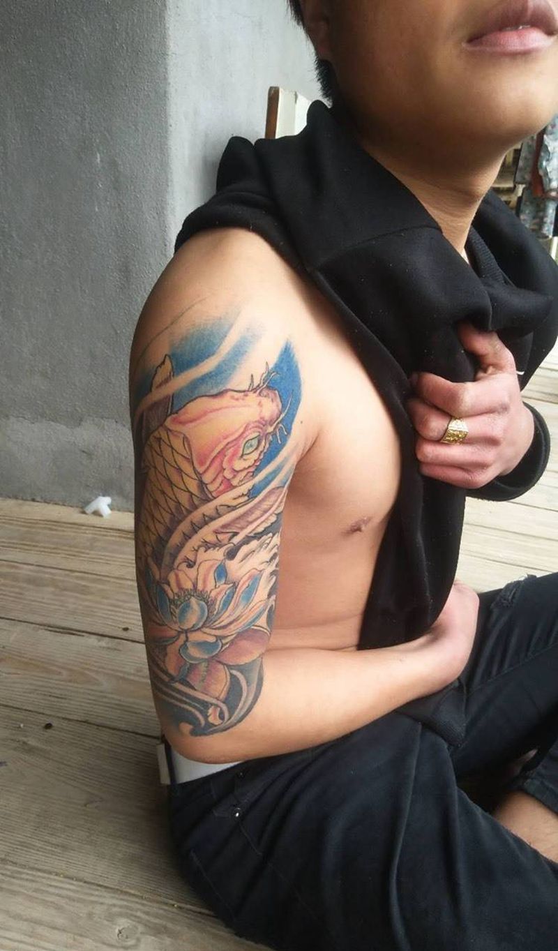 鲤鱼恢复好纹身图片