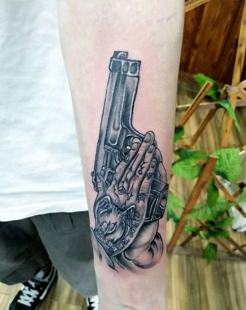 。纹身图片_手臂手部New School纹身图案